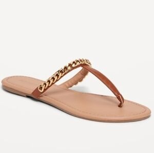 Old Navy Tan Chain Strap Sandals